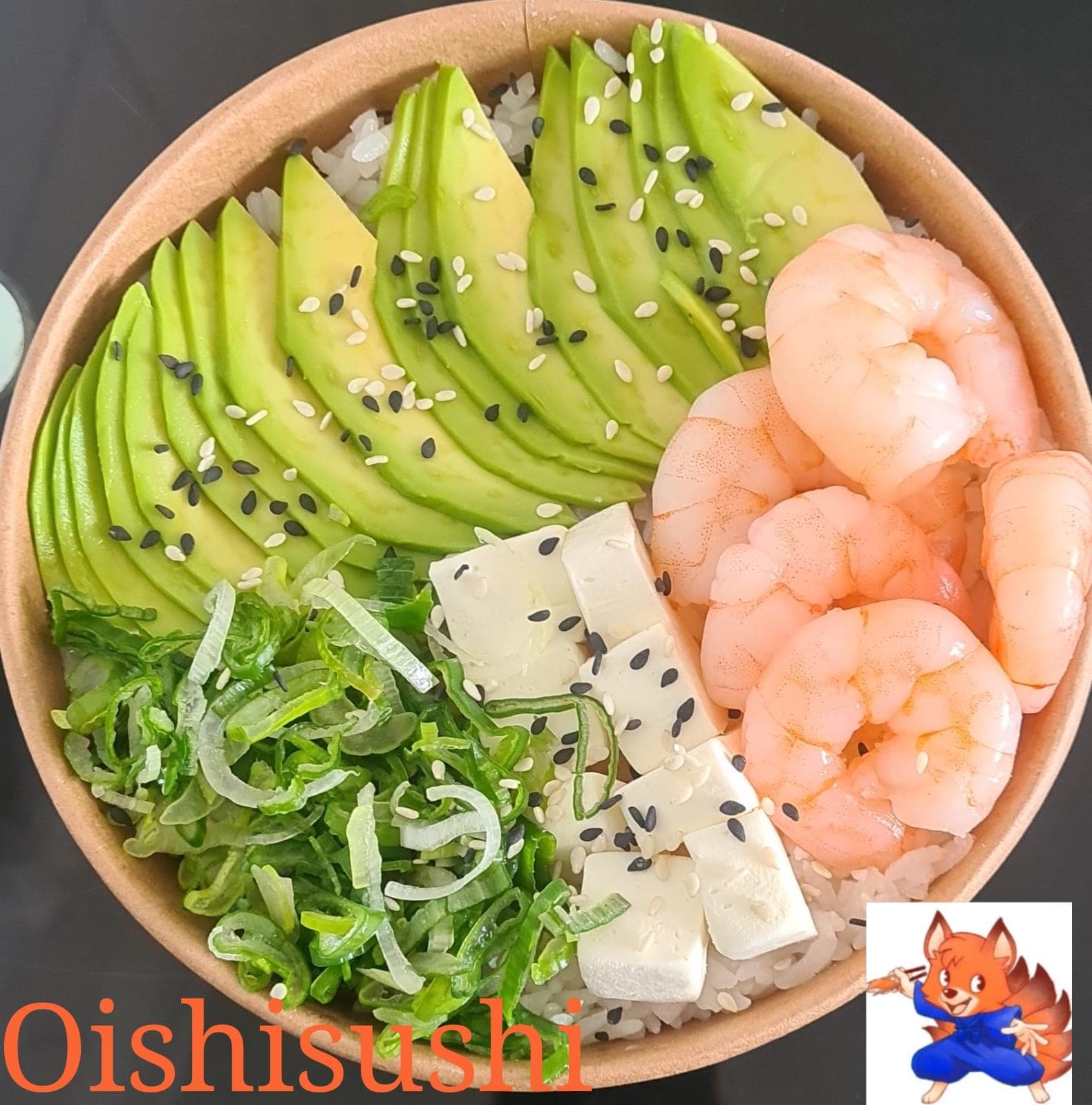 Gohan de Salmón Camarones